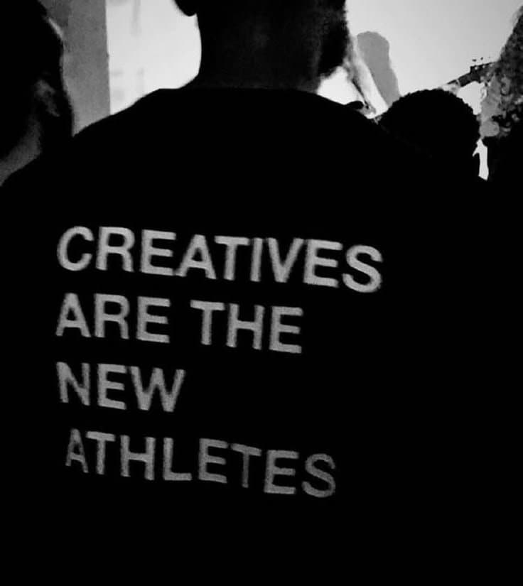 Creatives are the new athletes, merch